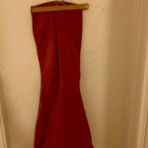 Free people rust colored super bell jeans